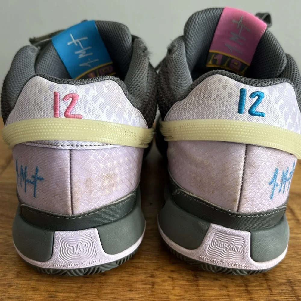 Nike Ja 1 Personal Touch Boys Black and Pastel Sneakers size 7.5